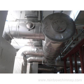 Hotel biomass boiler chimney